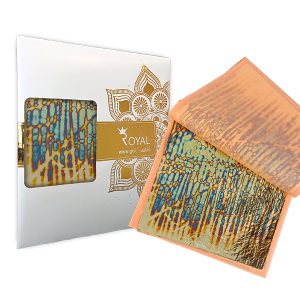 ورق طلا طرح دار دفترچه ای رویال (کد13)