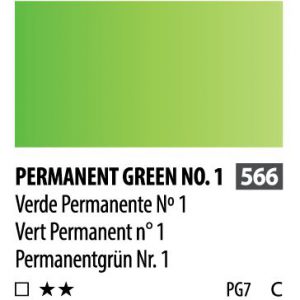 آبرنگ فوق آرتیست شین هان PWC سری Cرنگ (permanent green no.1)