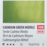 آبرنگ فوق آرتیست شین هان PWC سری C رنگ (cadmium green middle568)