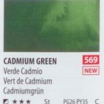 آبرنگ فوق آرتیست شین هان PWC سری C رنگ (cadmium green569)