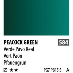 آبرنگ فوق آرتیست شین هان PWC سریA رنگ (peacock green)