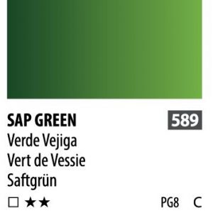 آبرنگ فوق آرتیست شین هان PWC سریC رنگ (sap green589)