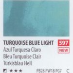 آبرنگ فوق آرتیست شین هان PWC سریC رنگ (turquoise bluelight597)