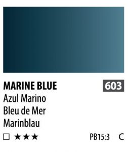 آبرنگ فوق آرتیست شین هان PWC سری C رنگ (marine blue603)