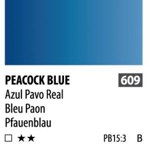 آبرنگ فوق آرتیست شین هان PWC سری B رنگ (peacock blue609)
