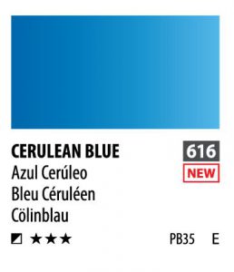 آبرنگ فوق آرتیست شین هان PWC سری E رنگ (ceruliean blue616)