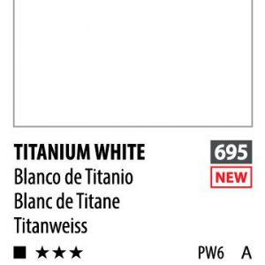 آبرنگ فوق آرتیست شین هان PWC سری A رنگ (TITANIUM WHITE 695)