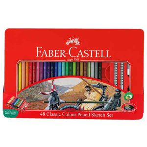 مداد رنگی 48 رنگ فابر کاستل