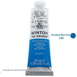 رنگ روغن وینزور مدل winton کد رنگ cerulean blue hue 138 حجم ۳۷ میل