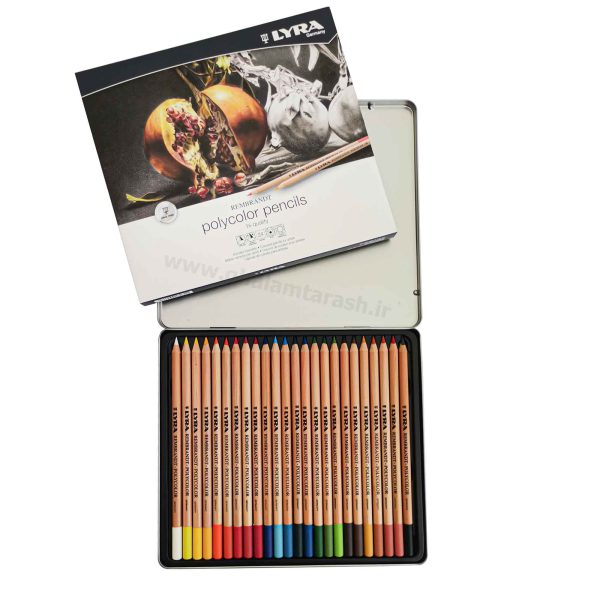 مداد رنگی 24 رنگ لیرا مدل پلی کالر