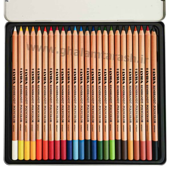 مداد رنگی 24 رنگ لیرا مدل پلی کالر