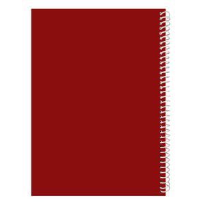 دفتر سیمی 80 برگ جلد قرمز