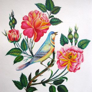 گل و مرغ نقاشي ايراني cd